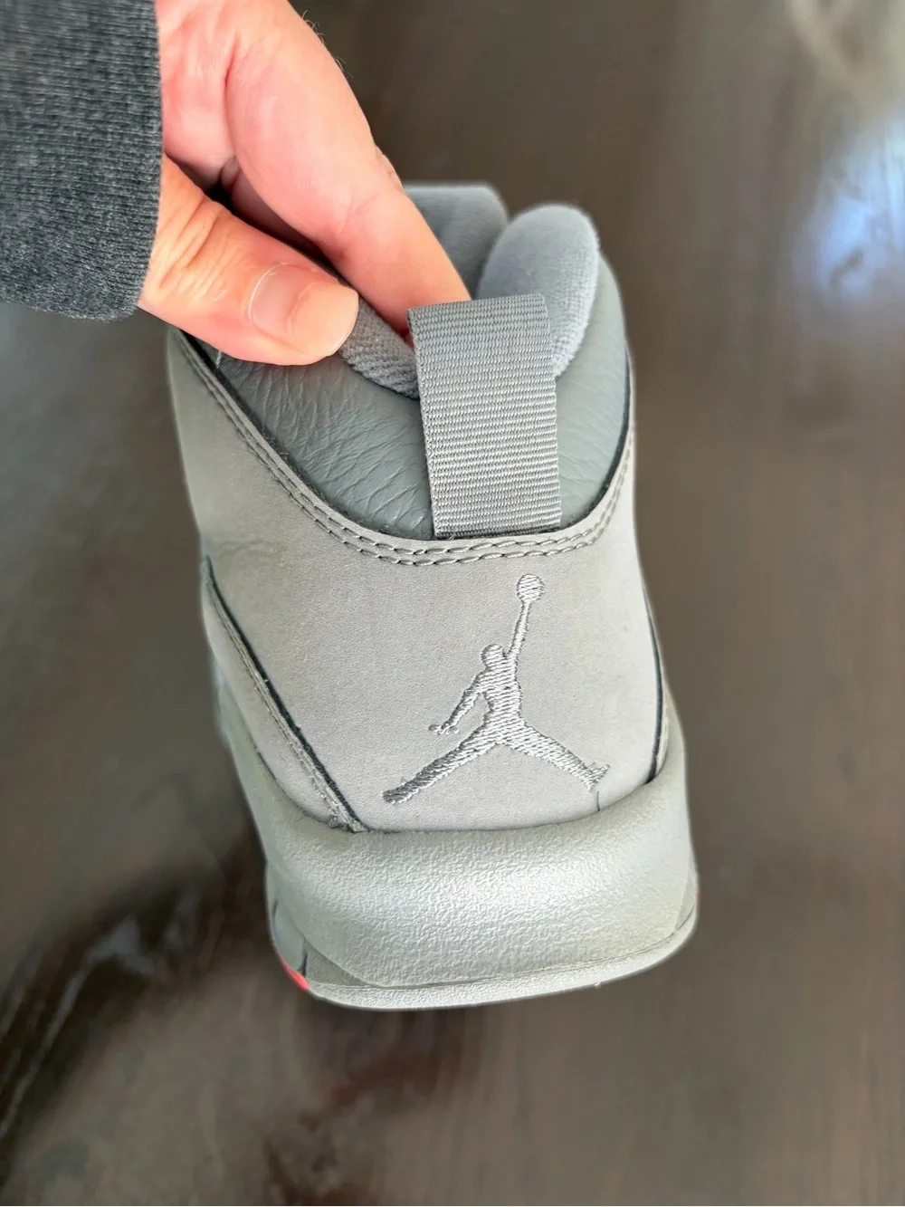 Jordan Men's Light Grey High-Top Sneakers